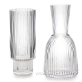 Ribbed Glass Vase Tea Light Holders